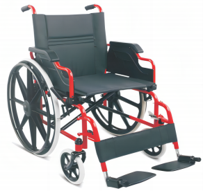 Powder Coated Wheelchair with Mag Wheels
